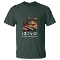 Cigar Lover T Shirt Not A Habit But A Peace of Mind - Wonder Print Shop