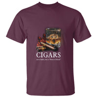 Cigar Lover T Shirt Not A Habit But A Peace of Mind - Wonder Print Shop