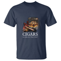 Cigar Lover T Shirt Not A Habit But A Peace of Mind - Wonder Print Shop