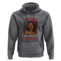 Never Underestimate A Woman Who Smokes Cigars Hoodie - Wonder Print Shop