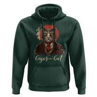 Cigar Smoker Cat Lover Cigarcat Hoodie - Wonder Print Shop
