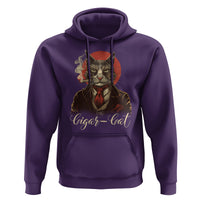 Cigar Smoker Cat Lover Cigarcat Hoodie - Wonder Print Shop