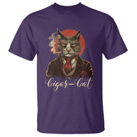 Cigar Smoker Cat Lover Cigarcat T Shirt - Wonder Print Shop