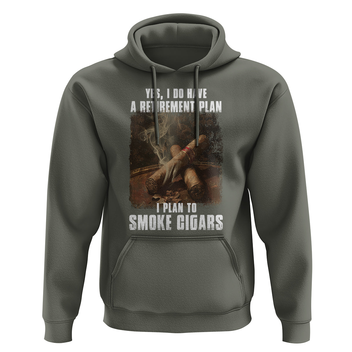 Cigar Smoker Retirement Hoodie I Plan To Smoke Cigars - Wonder Print Shop