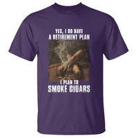 Cigar Smoker Retirement T Shirt I Plan To Smoke Cigars - Wonder Print Shop