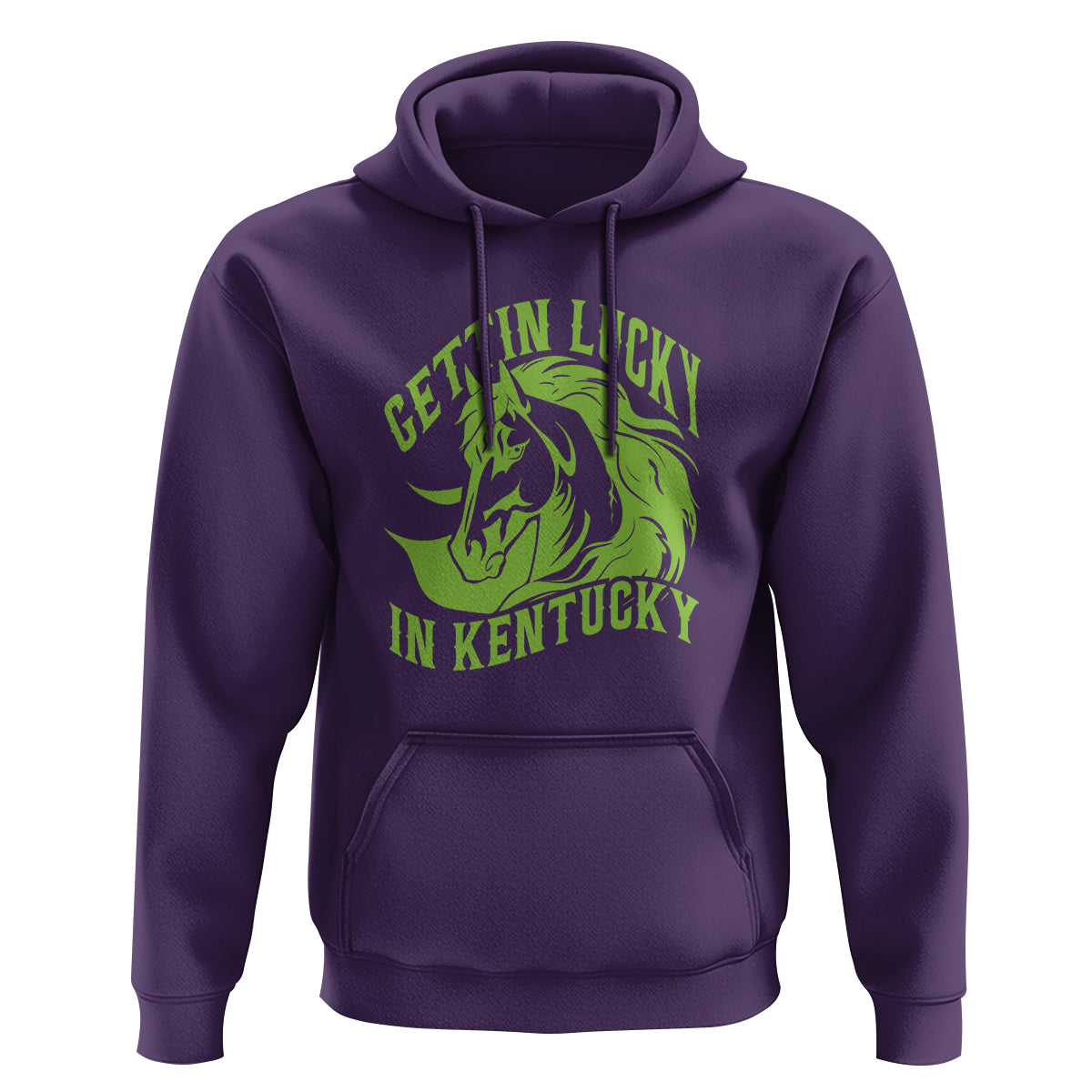 Horse Racing Hoodie Getting Lucky In Kentucky - Wonder Print Shop