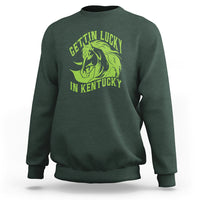 Horse Racing Sweatshirt Getting Lucky In Kentucky - Wonder Print Shop