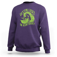 Horse Racing Sweatshirt Getting Lucky In Kentucky - Wonder Print Shop