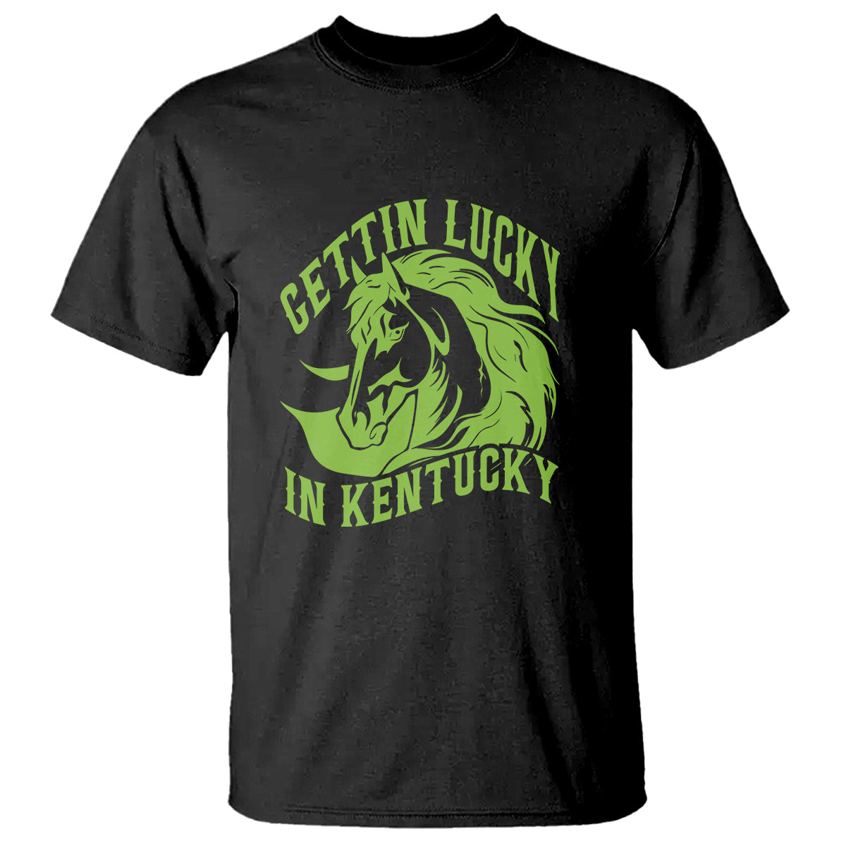 Horse Racing T Shirt Getting Lucky In Kentucky - Wonder Print Shop