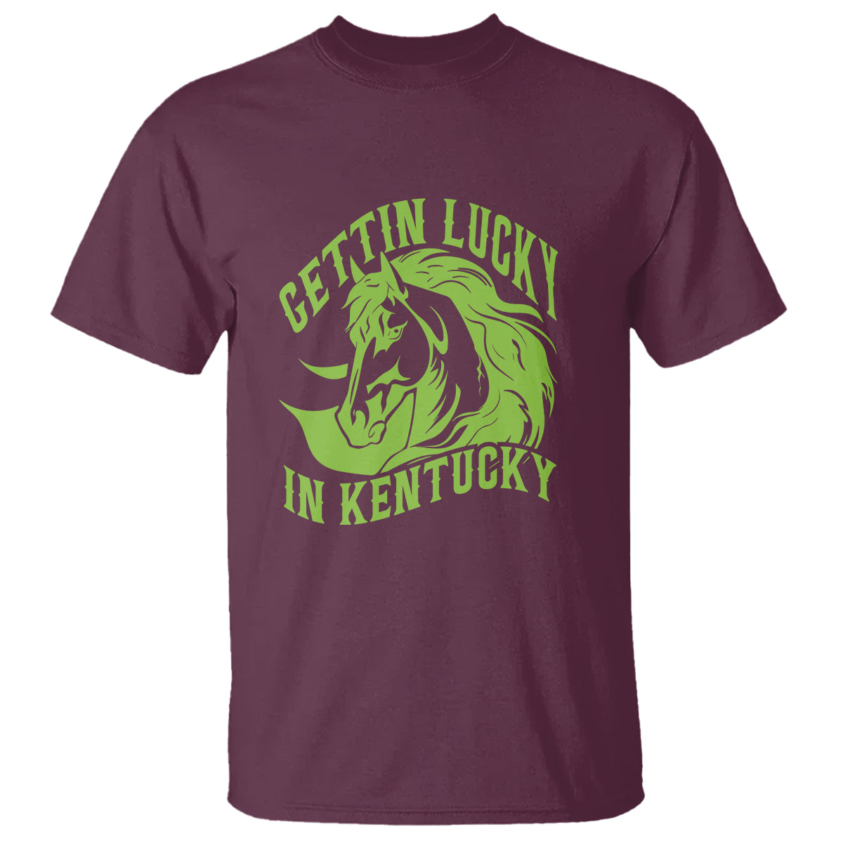 Horse Racing T Shirt Getting Lucky In Kentucky - Wonder Print Shop