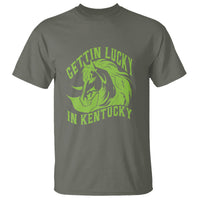 Horse Racing T Shirt Getting Lucky In Kentucky - Wonder Print Shop