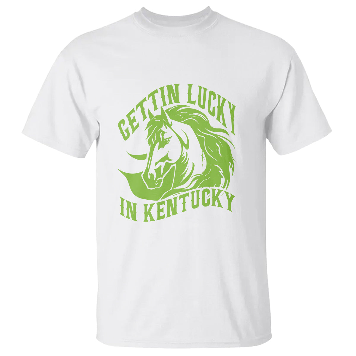 Horse Racing T Shirt Getting Lucky In Kentucky - Wonder Print Shop