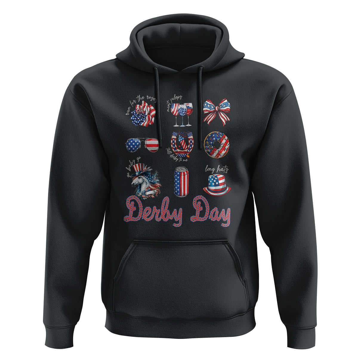 American Derby Day Horse Racing Hoodie - Wonder Print Shop