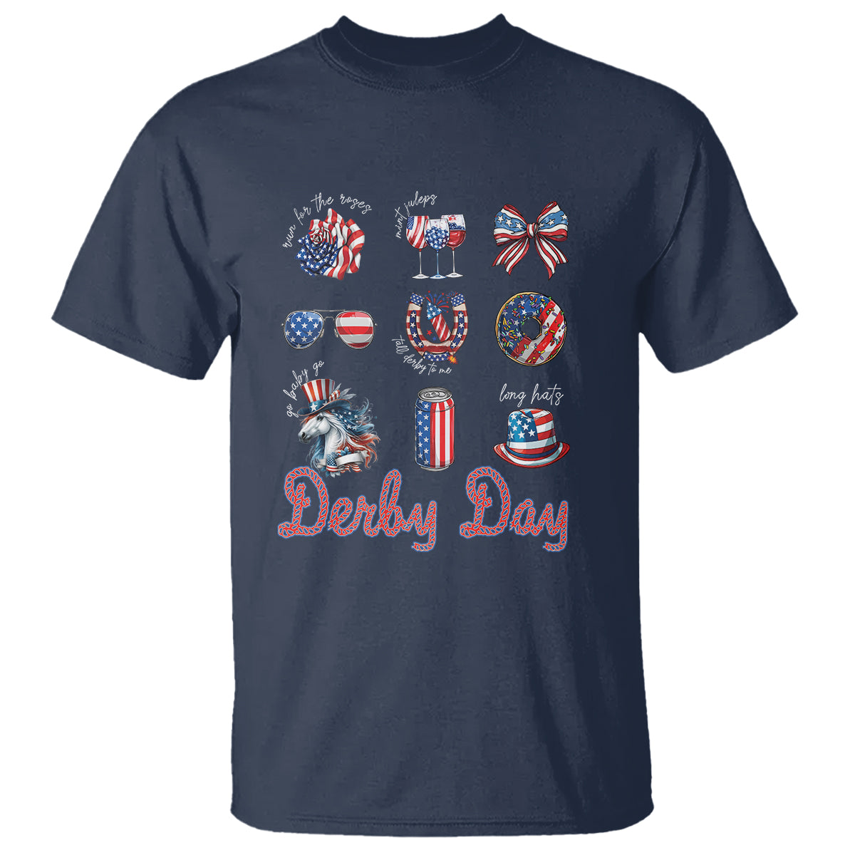 American Derby Day Horse Racing T Shirt - Wonder Print Shop