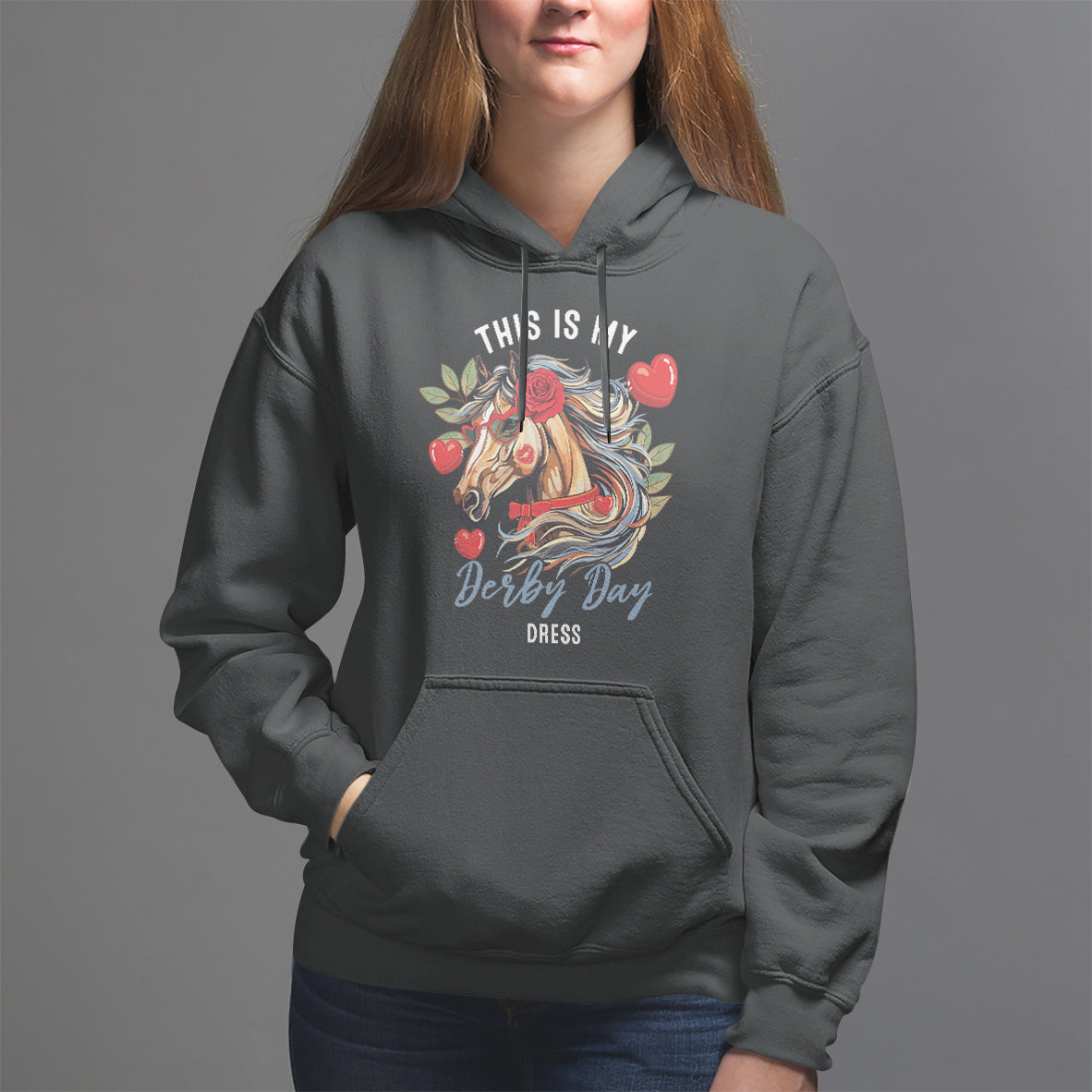 Horse Racing Hoodie This Is My Derby Day Dress Girls Women - Wonder Print Shop