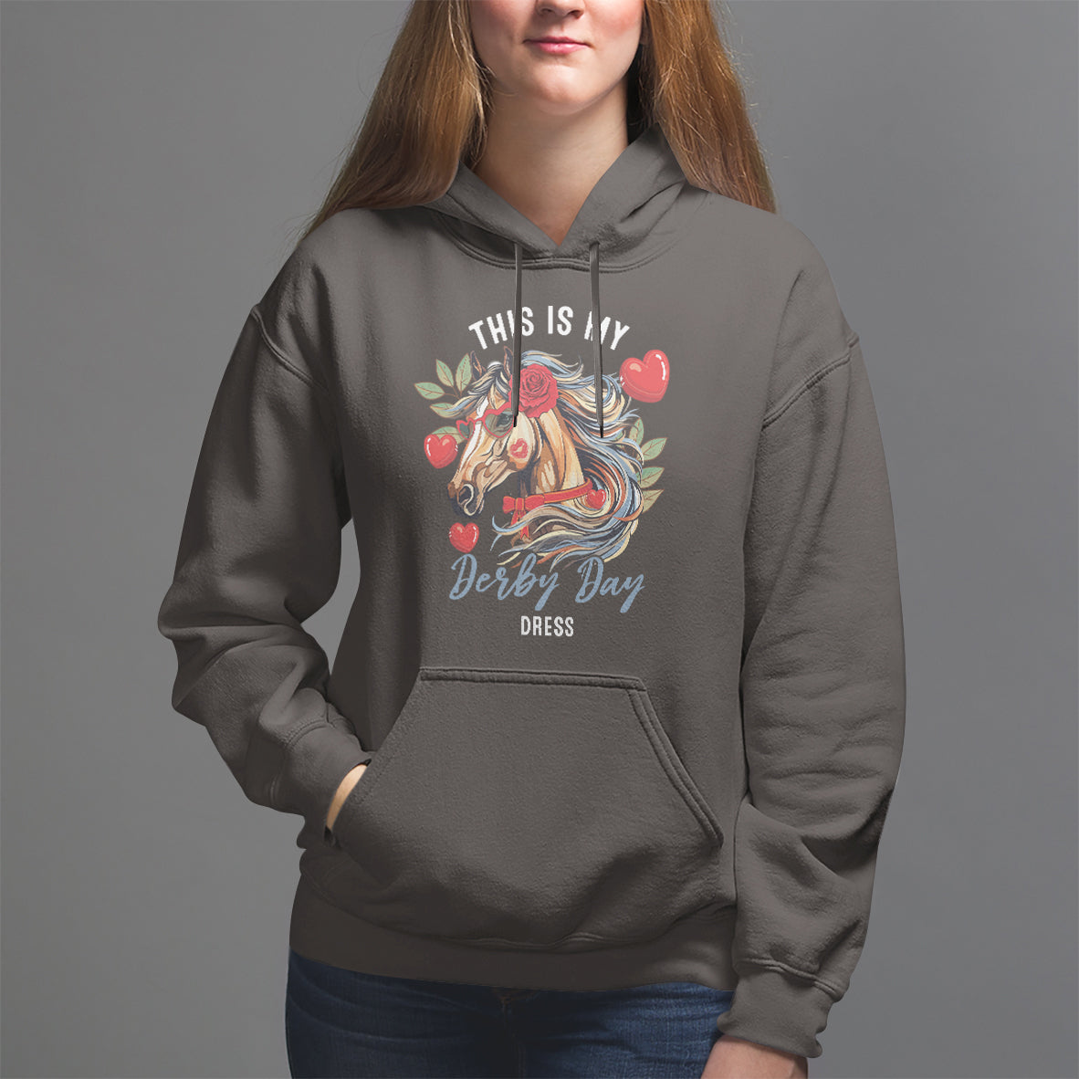 Horse Racing Hoodie This Is My Derby Day Dress Girls Women - Wonder Print Shop
