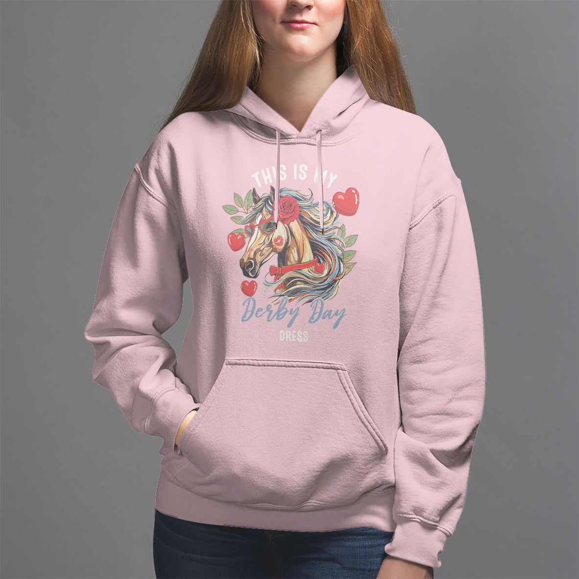 Horse Racing Hoodie This Is My Derby Day Dress Girls Women - Wonder Print Shop