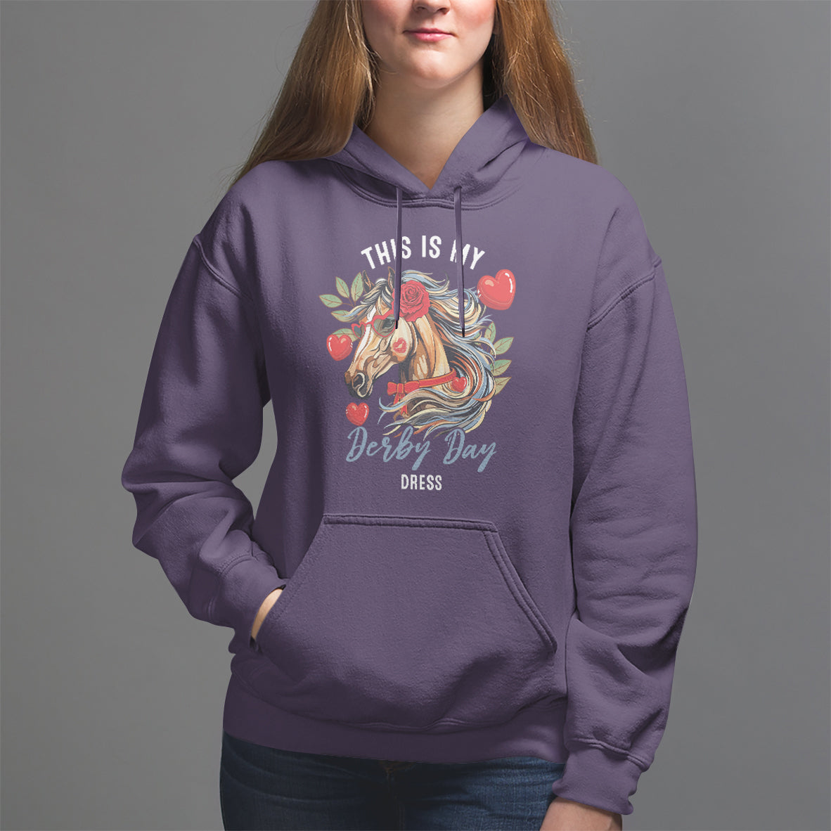 Horse Racing Hoodie This Is My Derby Day Dress Girls Women - Wonder Print Shop