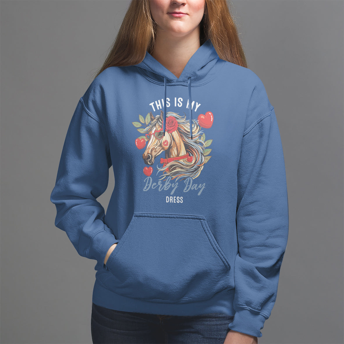 Horse Racing Hoodie This Is My Derby Day Dress Girls Women - Wonder Print Shop