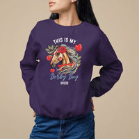 Horse Racing Sweatshirt This Is My Derby Day Dress Girls Women - Wonder Print Shop