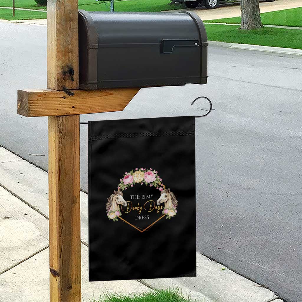 Horse Racing Garden Flag This Is My Derby Day Dress Girl Woman