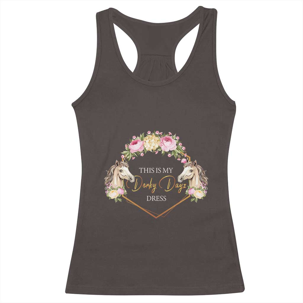 Horse Racing Racerback Tank Top This Is My Derby Day Dress Girl Woman