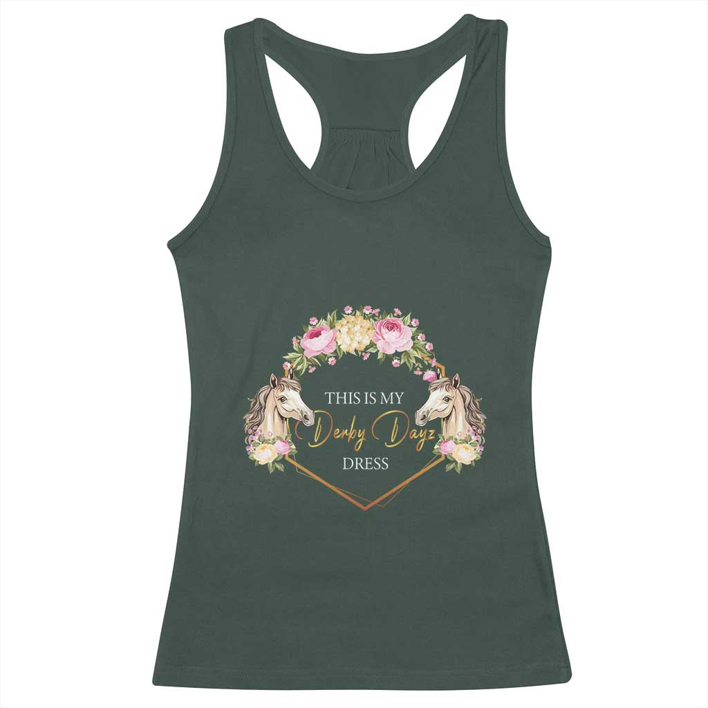 Horse Racing Racerback Tank Top This Is My Derby Day Dress Girl Woman