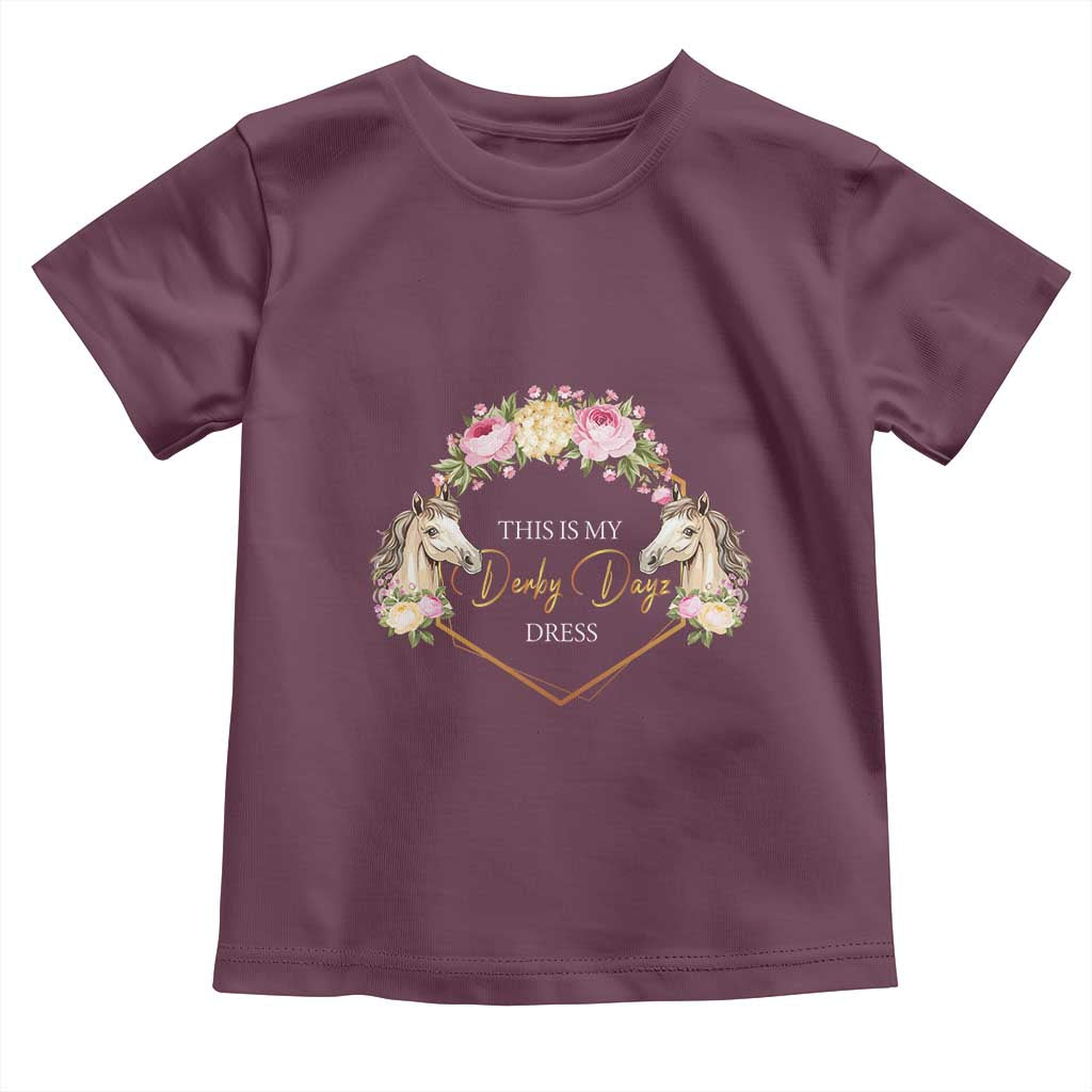 Horse Racing Toddler T Shirt This Is My Derby Day Dress Girl Woman