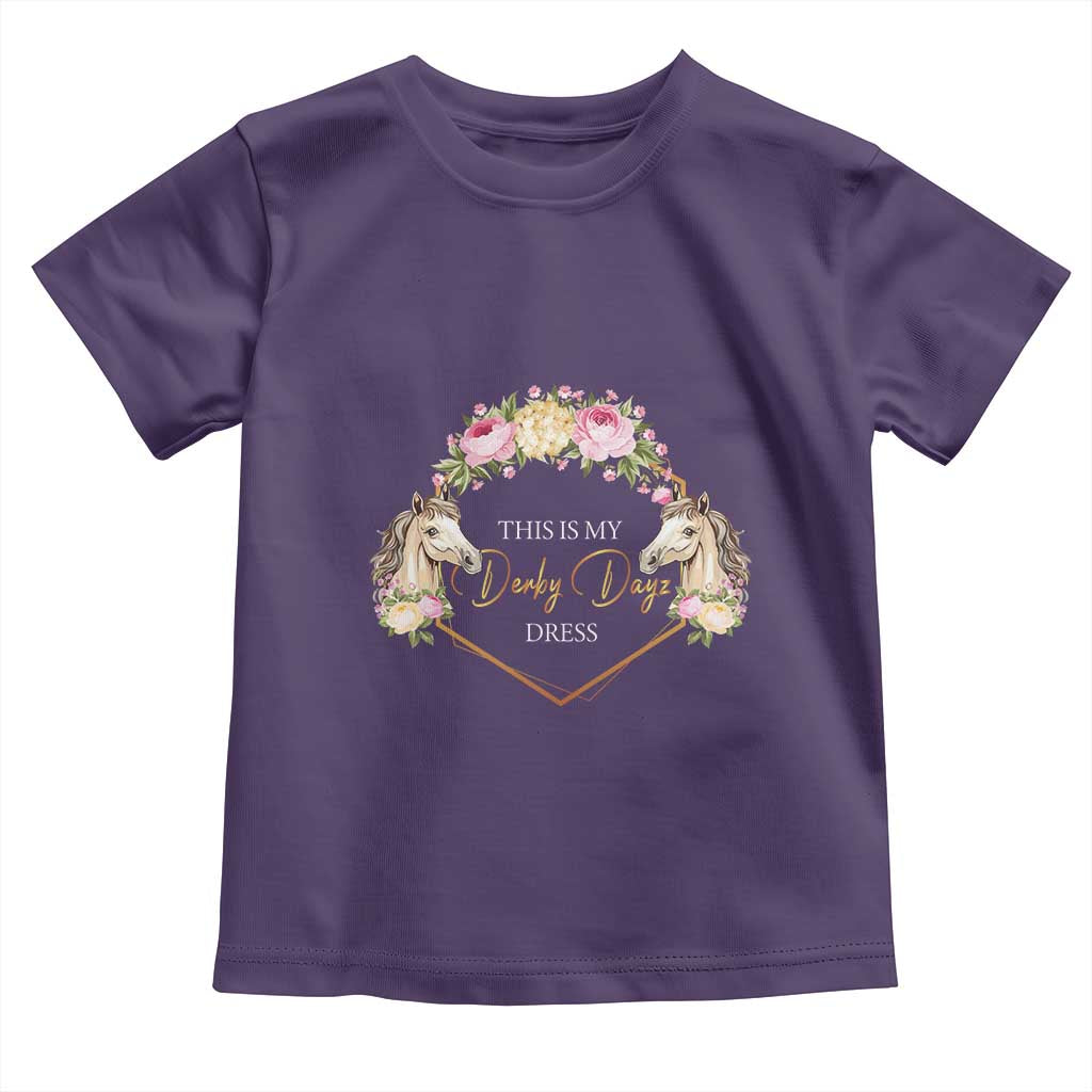 Horse Racing Toddler T Shirt This Is My Derby Day Dress Girl Woman