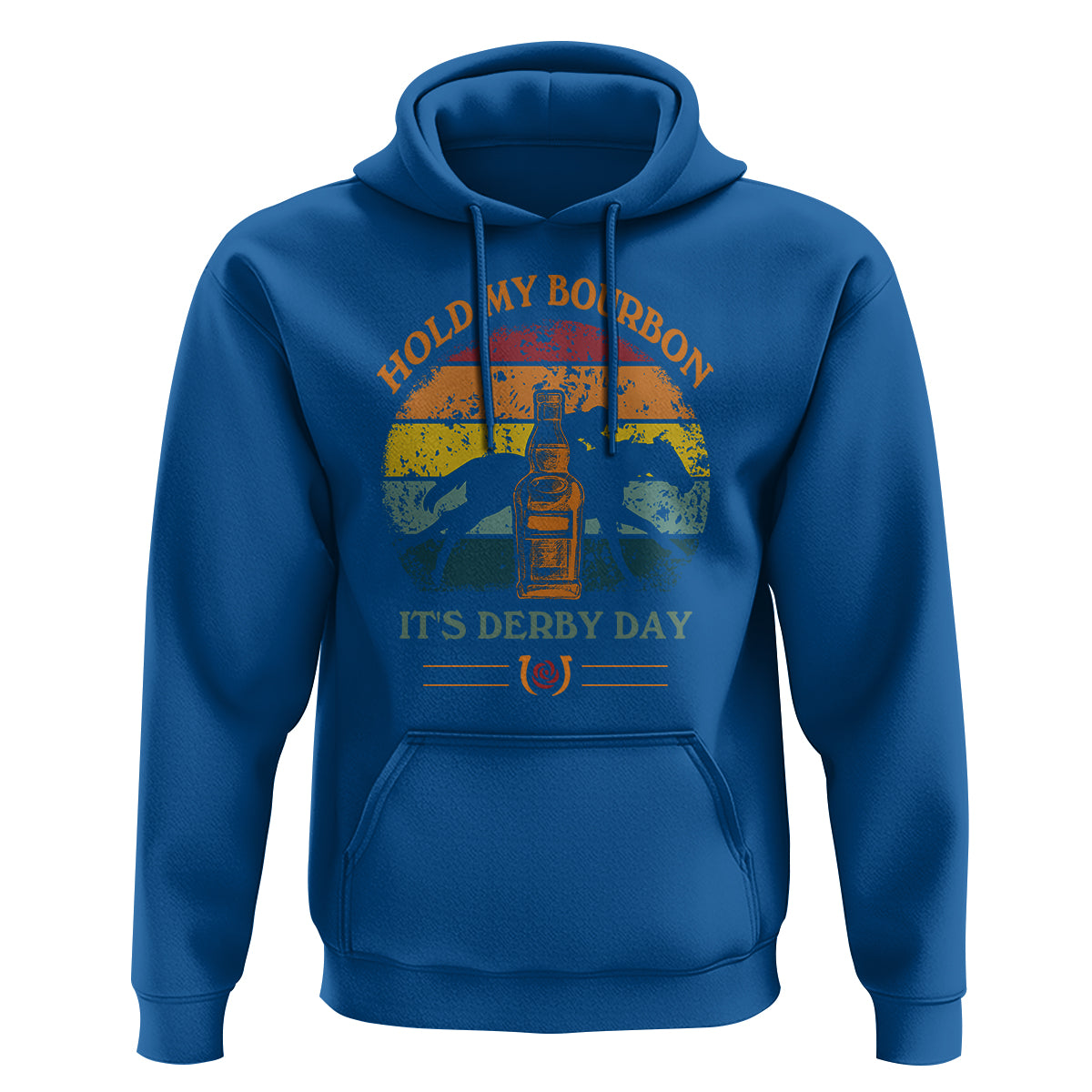Horse Racing Hoodie Hold my Bourbon It's Derby Day - Wonder Print Shop