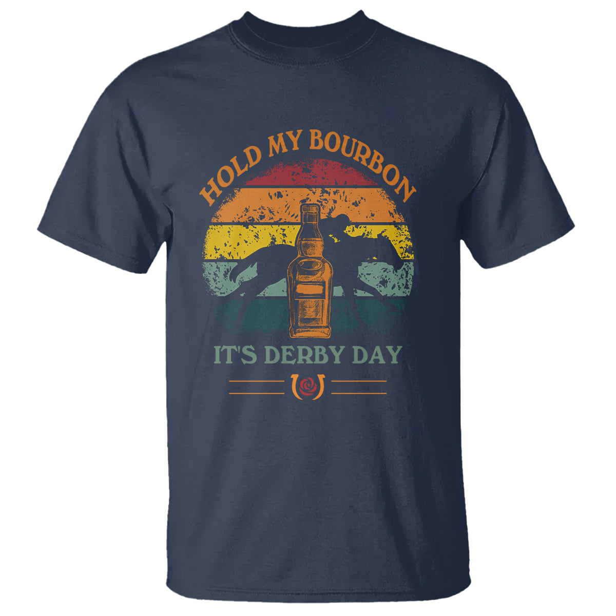 Horse Racing T Shirt Hold my Bourbon It's Derby Day - Wonder Print Shop