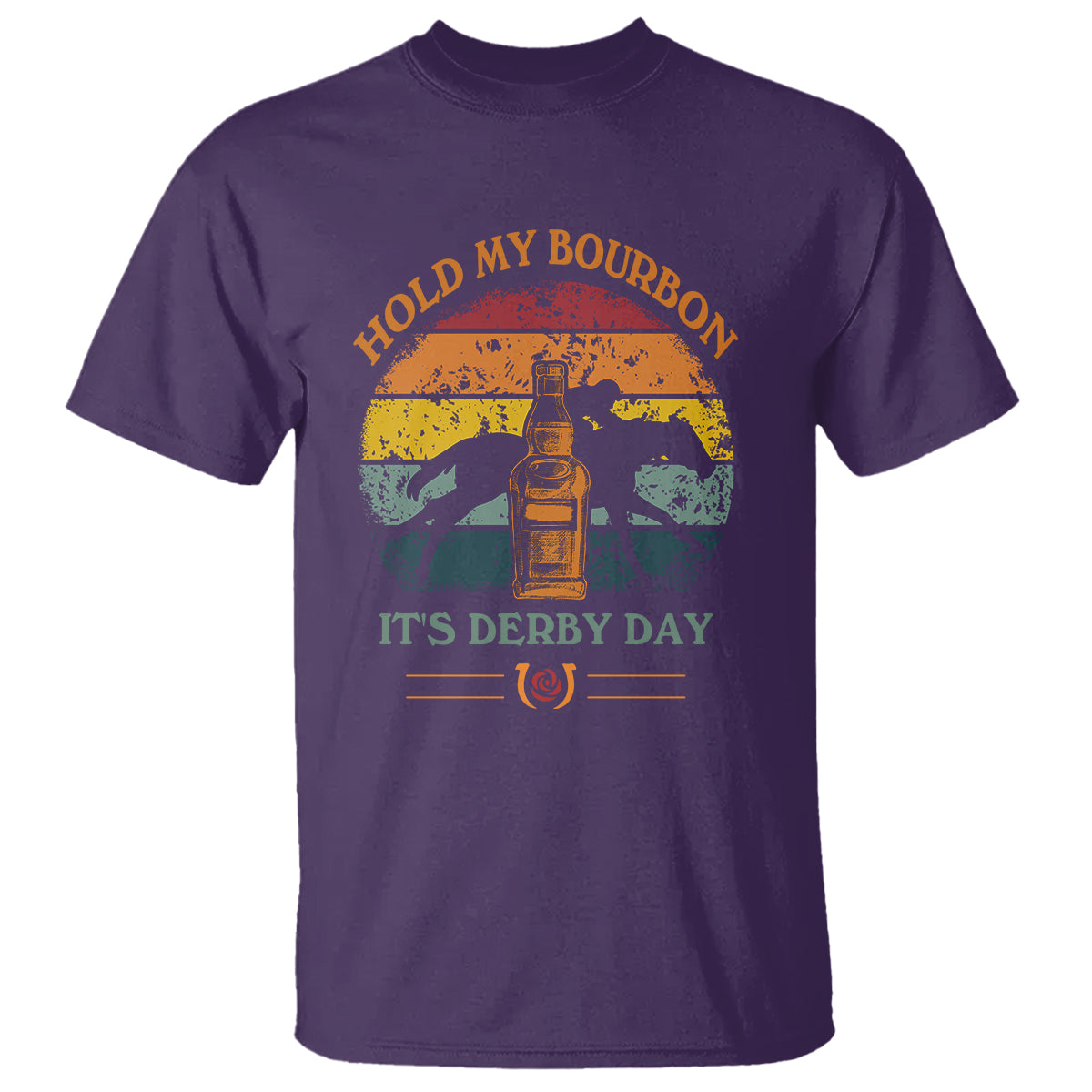 Horse Racing T Shirt Hold my Bourbon It's Derby Day - Wonder Print Shop