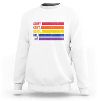 Funny Horse Racing Sweatshirt Sorry Can't Horses Bye - Wonder Print Shop