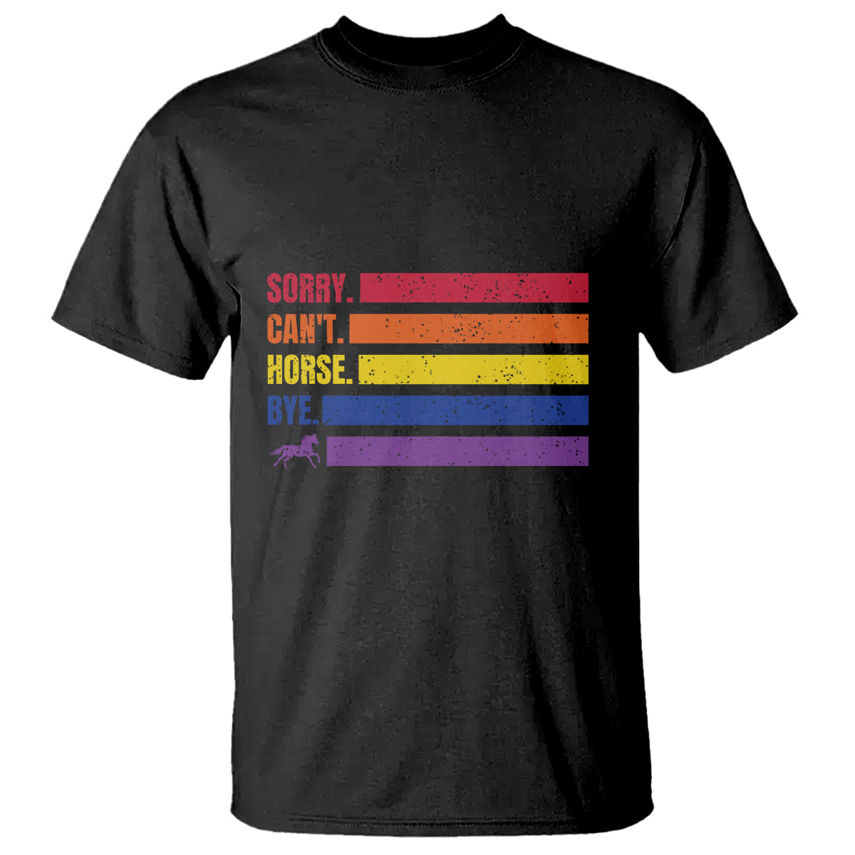 Funny Horse Racing T Shirt Sorry Can't Horses Bye - Wonder Print Shop