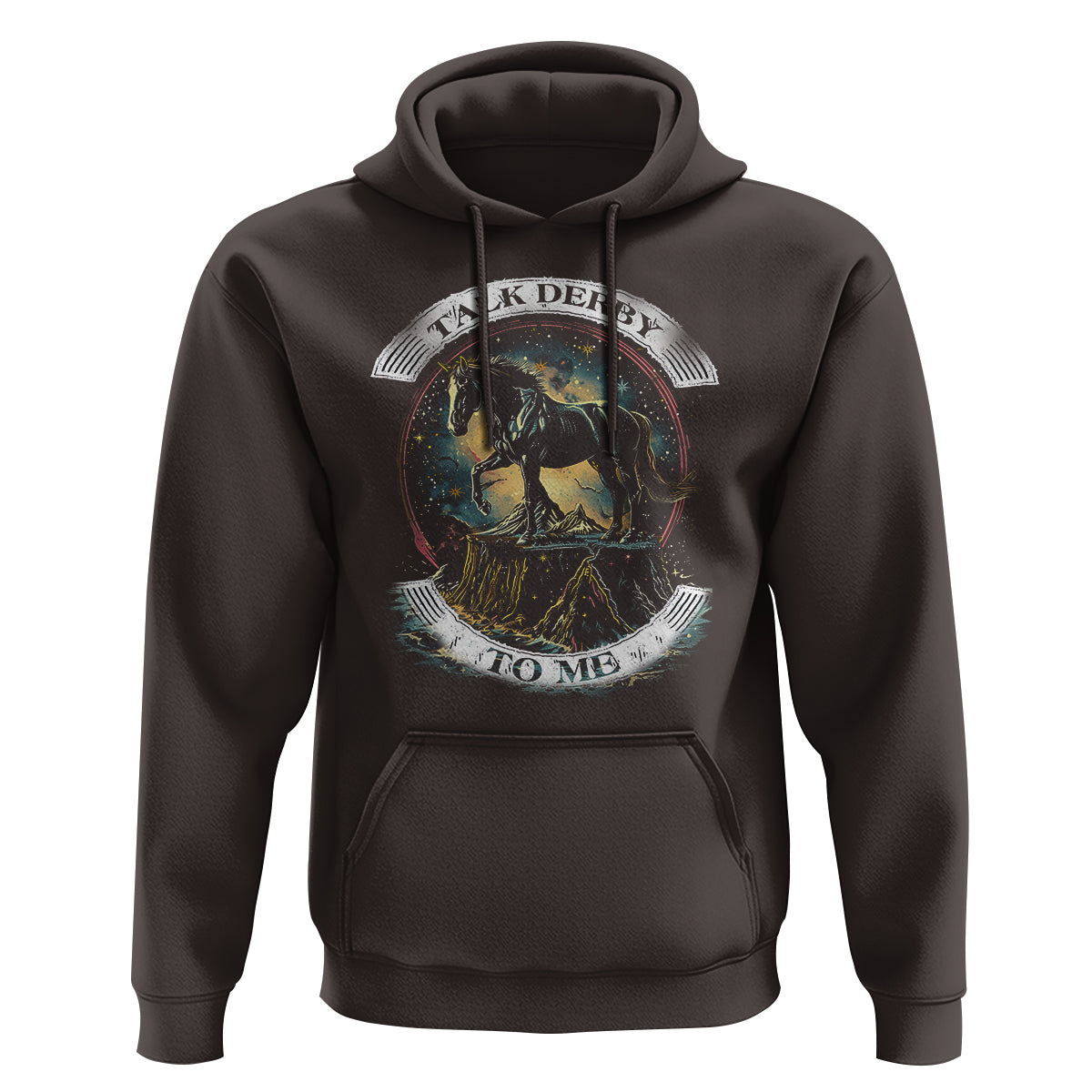 Funny Horse Racing Hoodie Talk Derby To Me Horse Lover - Wonder Print Shop