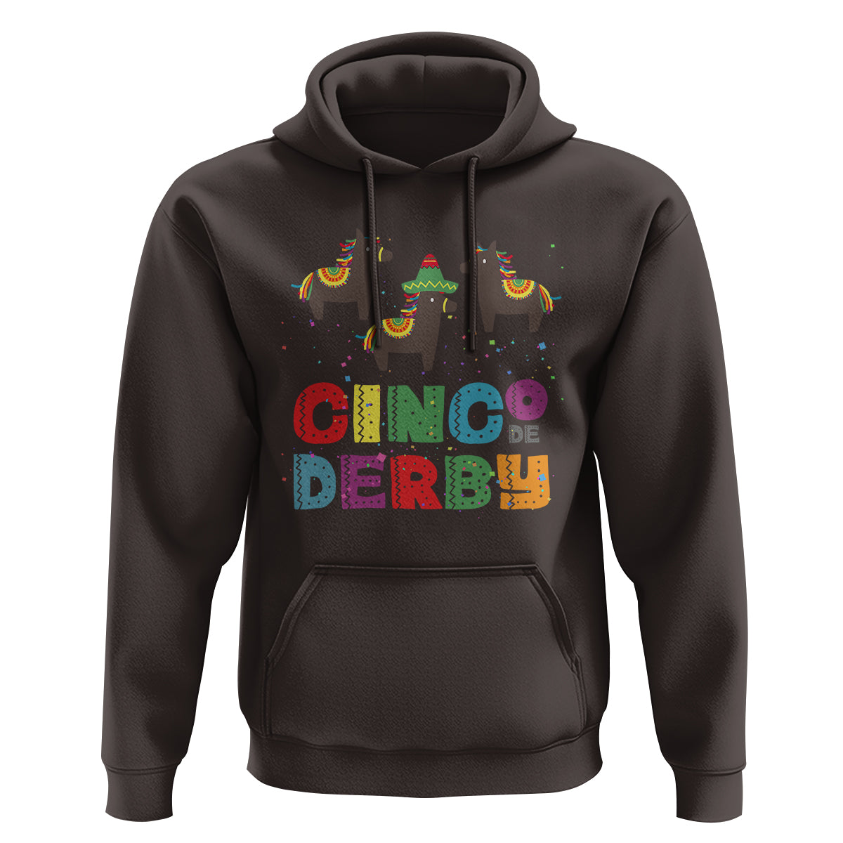 Funny Horse Racing Hoodie Cinco De Derby Mexican Horse Race - Wonder Print Shop