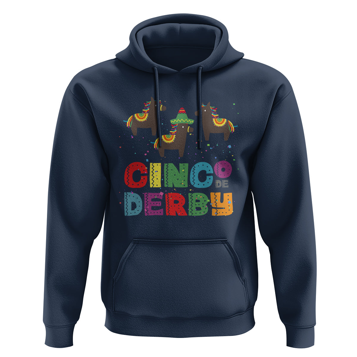 Funny Horse Racing Hoodie Cinco De Derby Mexican Horse Race - Wonder Print Shop