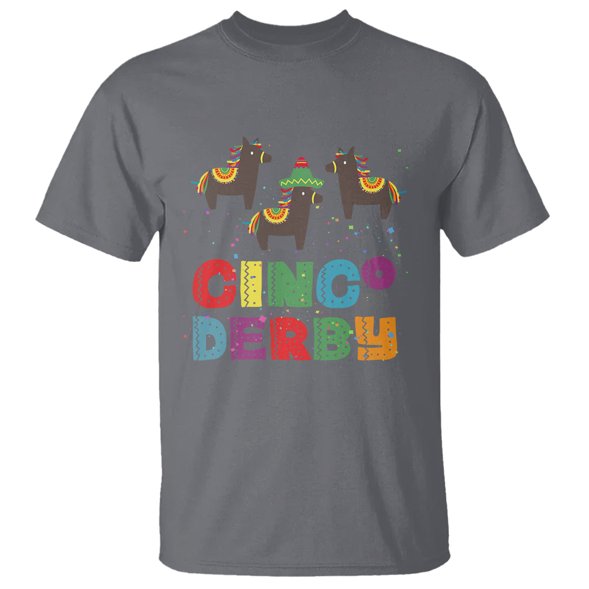 Funny Horse Racing T Shirt Cinco De Derby Mexican Horse Race - Wonder Print Shop