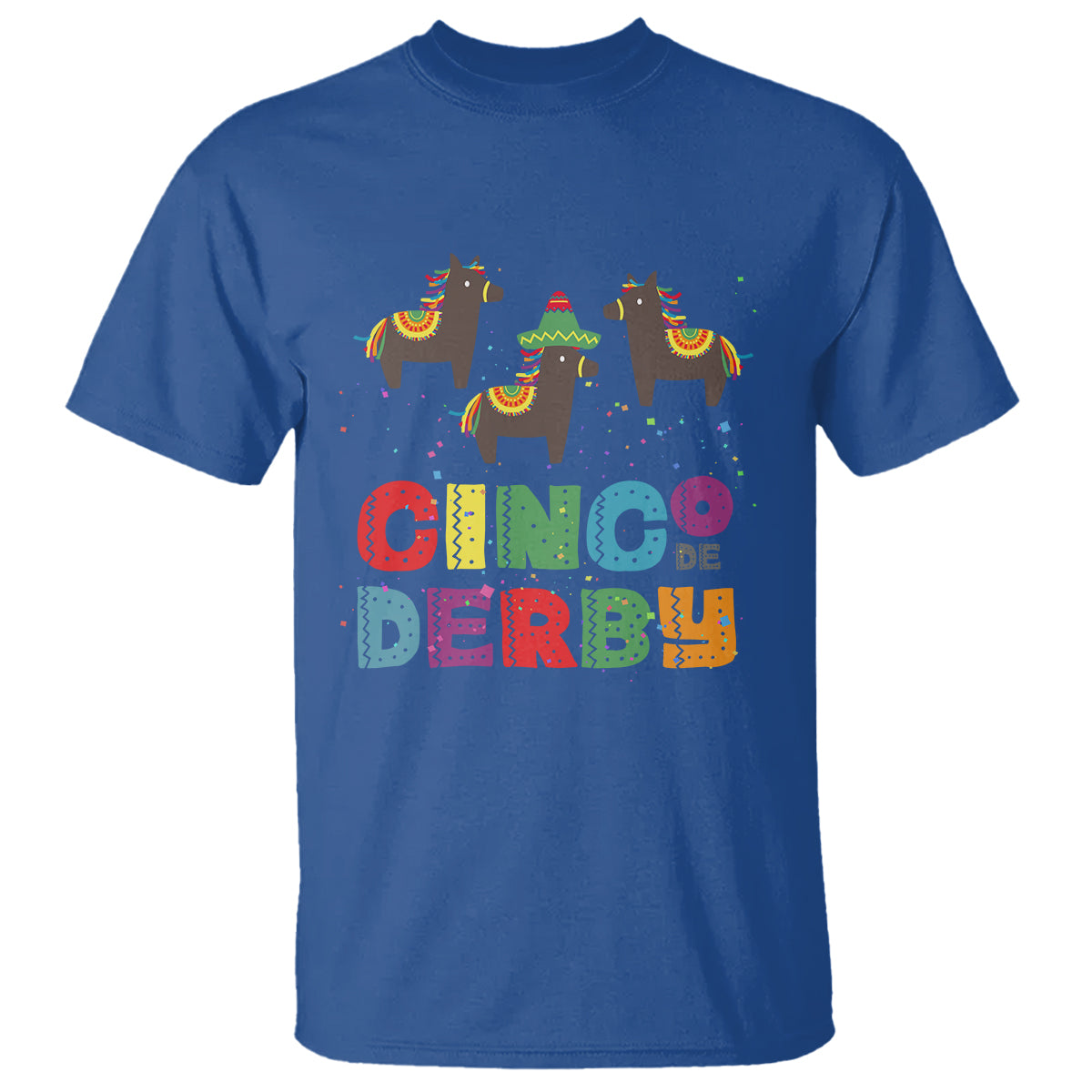 Funny Horse Racing T Shirt Cinco De Derby Mexican Horse Race - Wonder Print Shop
