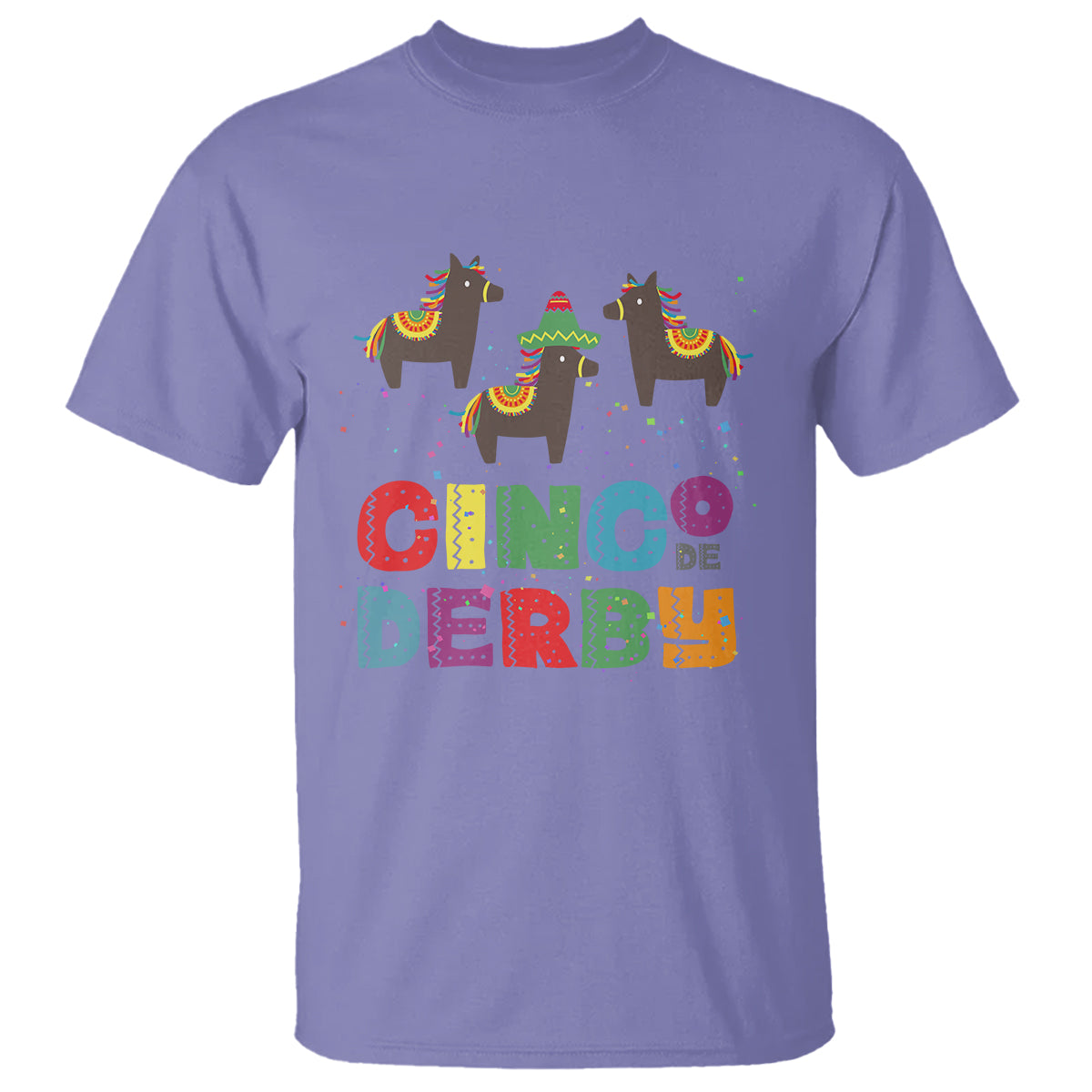 Funny Horse Racing T Shirt Cinco De Derby Mexican Horse Race - Wonder Print Shop