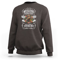 Weekend Forecast Horse Racing With A Chance Of Drinking Sweatshirt - Wonder Print Shop