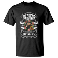Weekend Forecast Horse Racing With A Chance Of Drinking T Shirt - Wonder Print Shop