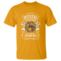 Weekend Forecast Horse Racing With A Chance Of Drinking T Shirt - Wonder Print Shop
