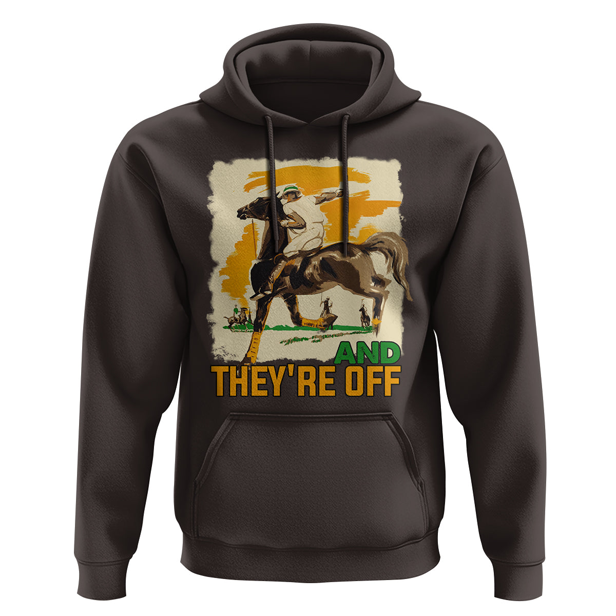 Funny Horse Racing Hoodie And They're Off Horses Race Lover - Wonder Print Shop
