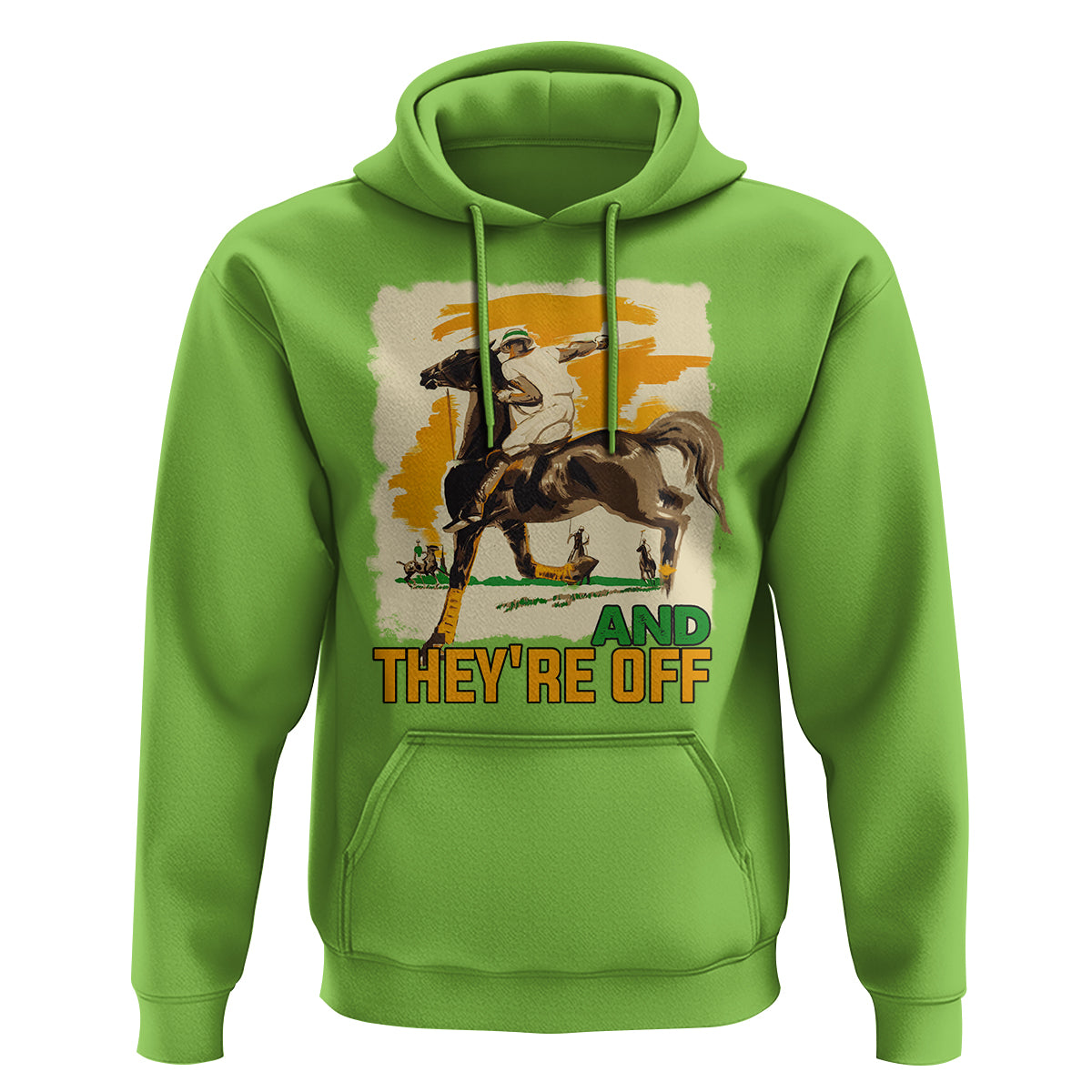 Funny Horse Racing Hoodie And They're Off Horses Race Lover - Wonder Print Shop