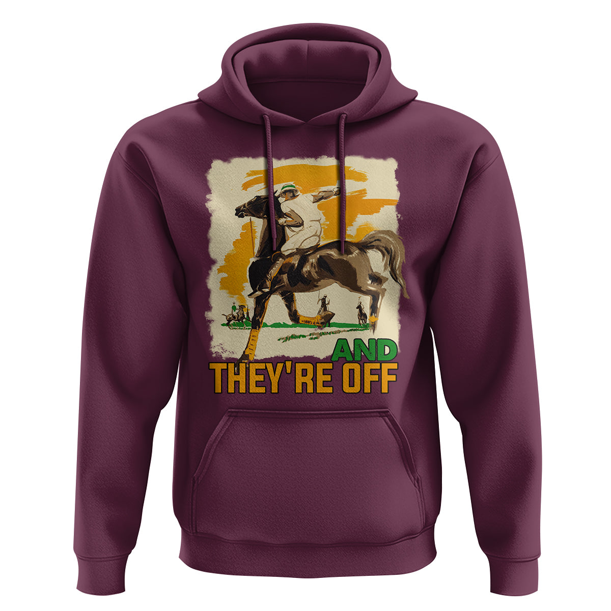 Funny Horse Racing Hoodie And They're Off Horses Race Lover - Wonder Print Shop