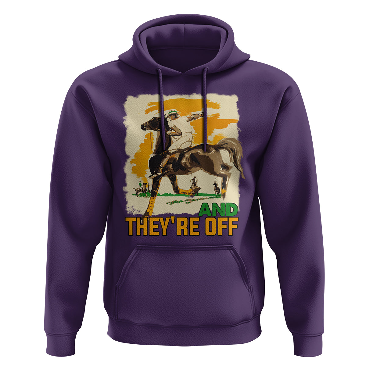 Funny Horse Racing Hoodie And They're Off Horses Race Lover - Wonder Print Shop