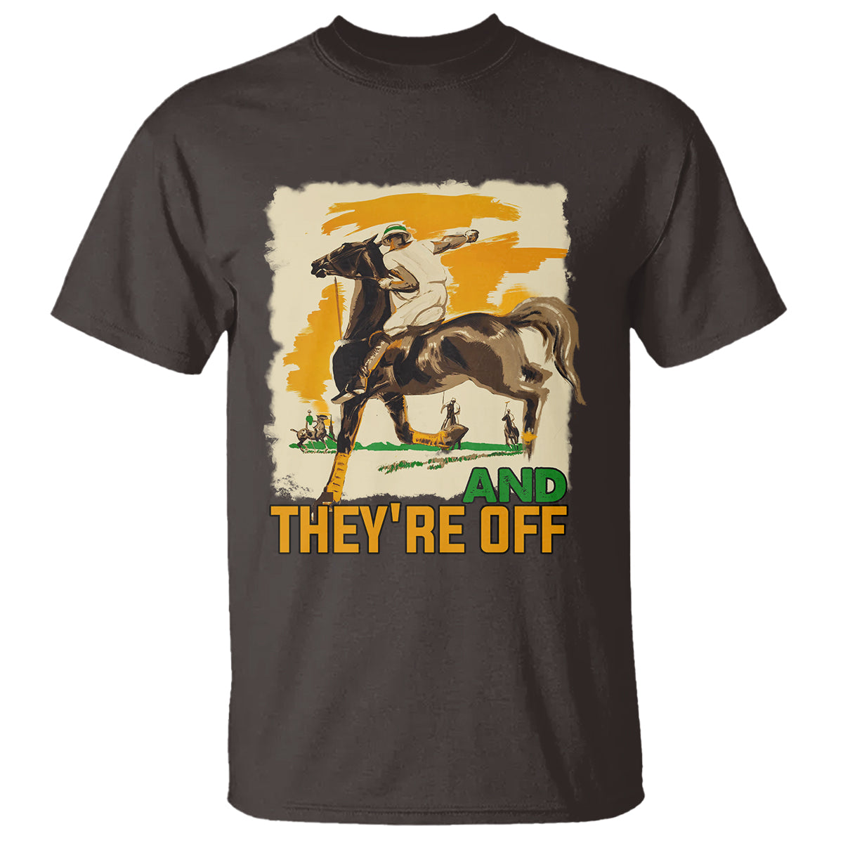 Funny Horse Racing T Shirt And They're Off Horses Race Lover - Wonder Print Shop