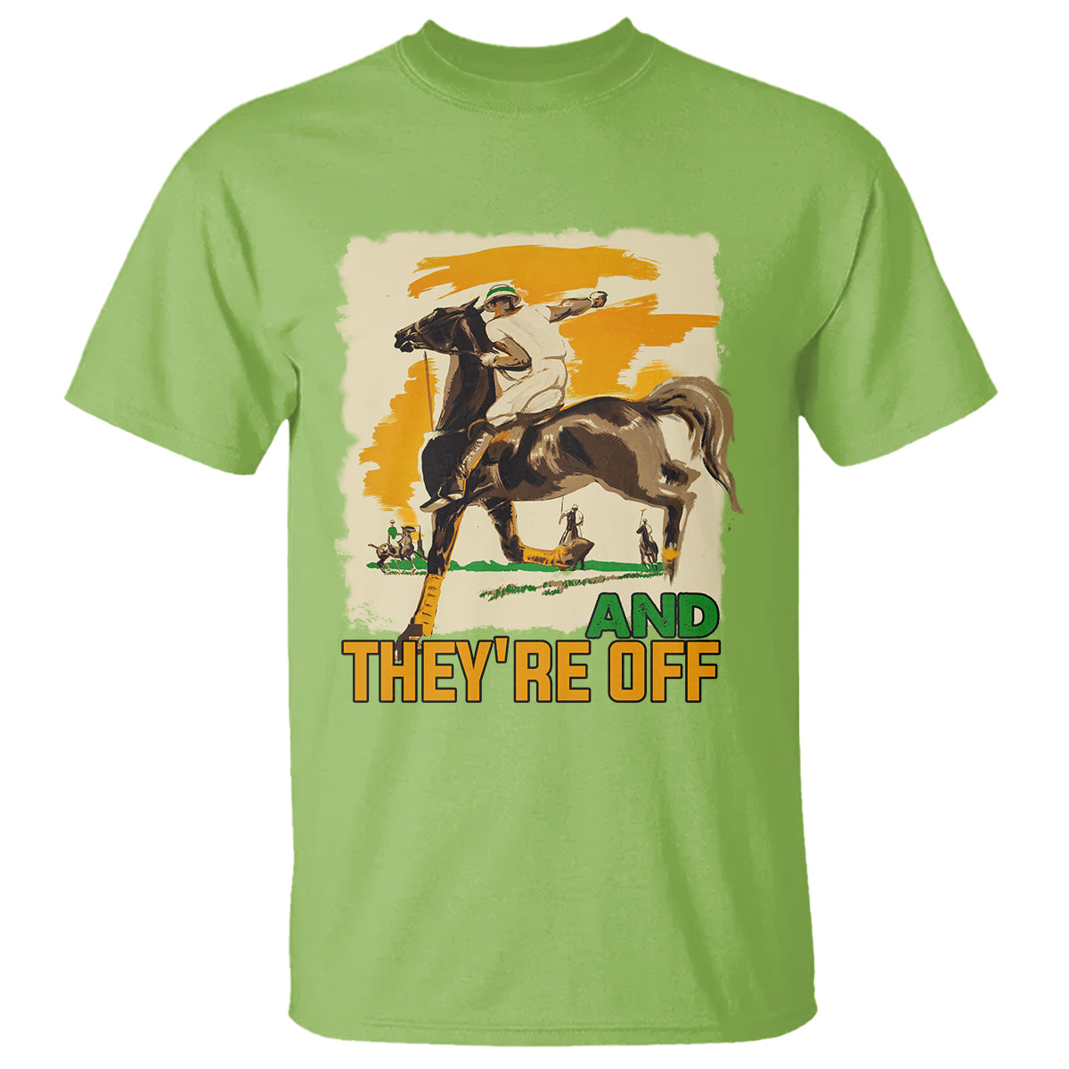 Funny Horse Racing T Shirt And They're Off Horses Race Lover - Wonder Print Shop