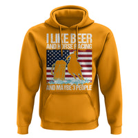 I Like Beer And Horse Racing And Maybe 3 People Hoodie - Wonder Print Shop